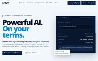 Screenshot of smox.ai