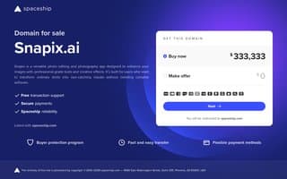 Screenshot of snapix.ai
