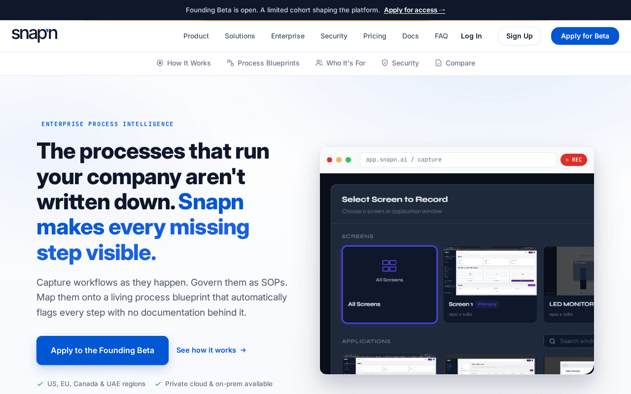 Screenshot of snapn.ai