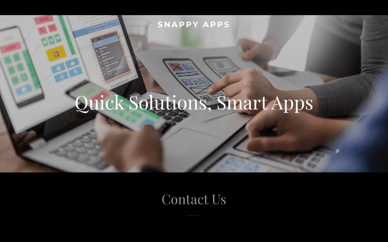 Screenshot of snappyapps.ai