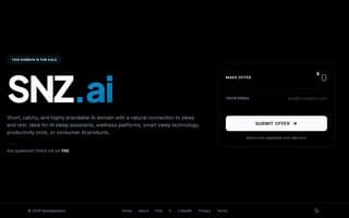Screenshot of snz.ai