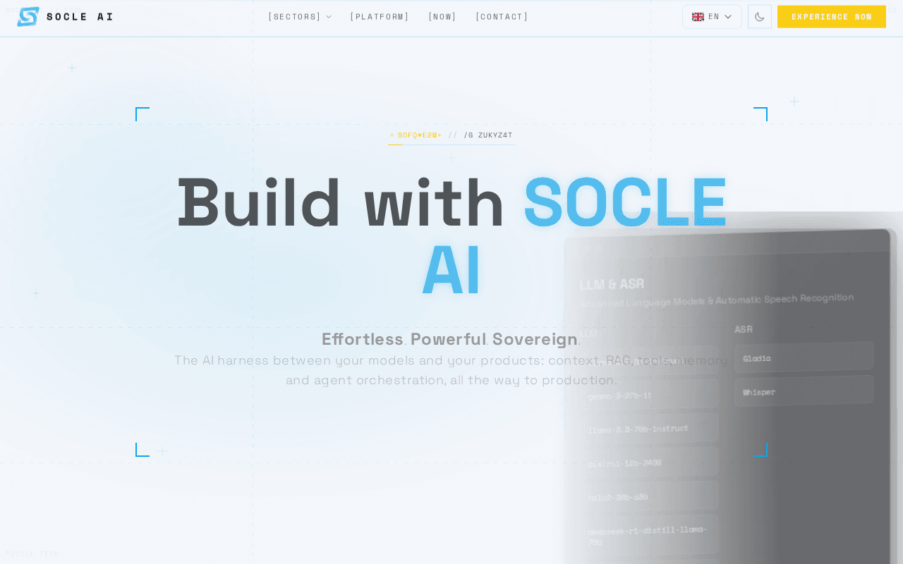 Screenshot of socle.ai