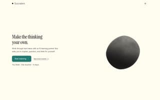 Screenshot of socratink.ai