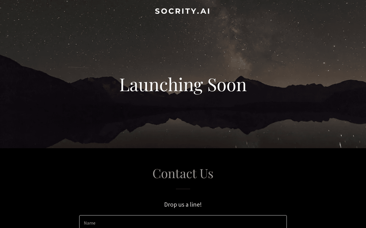 Screenshot of socrity.ai