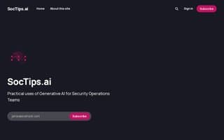 Screenshot of soctips.ai