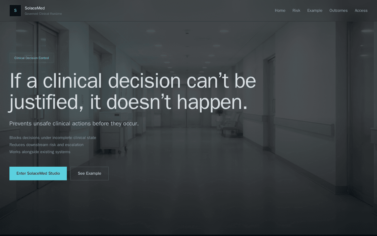 Screenshot of solacemed.ai