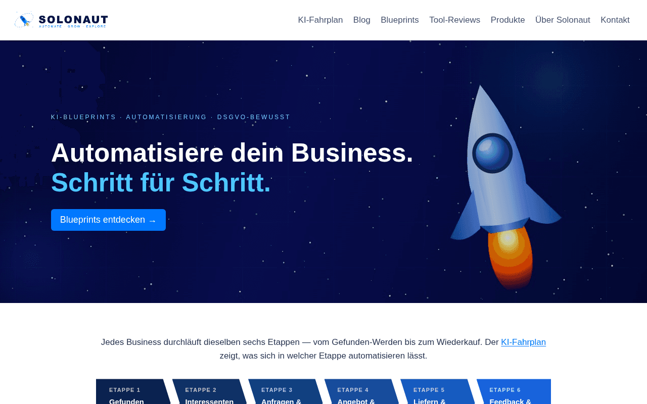 Screenshot of solonaut.ai