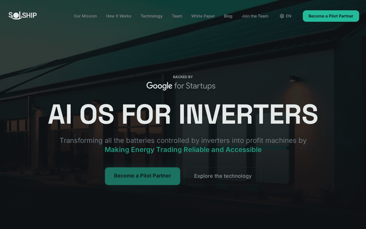 Screenshot of solship.ai