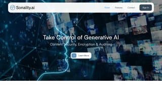 Screenshot of sonality.ai