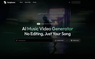 Screenshot of songscene.ai