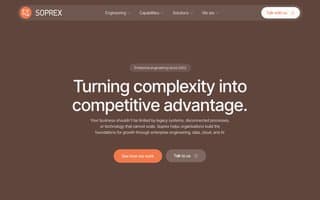 Screenshot of soprex.ai