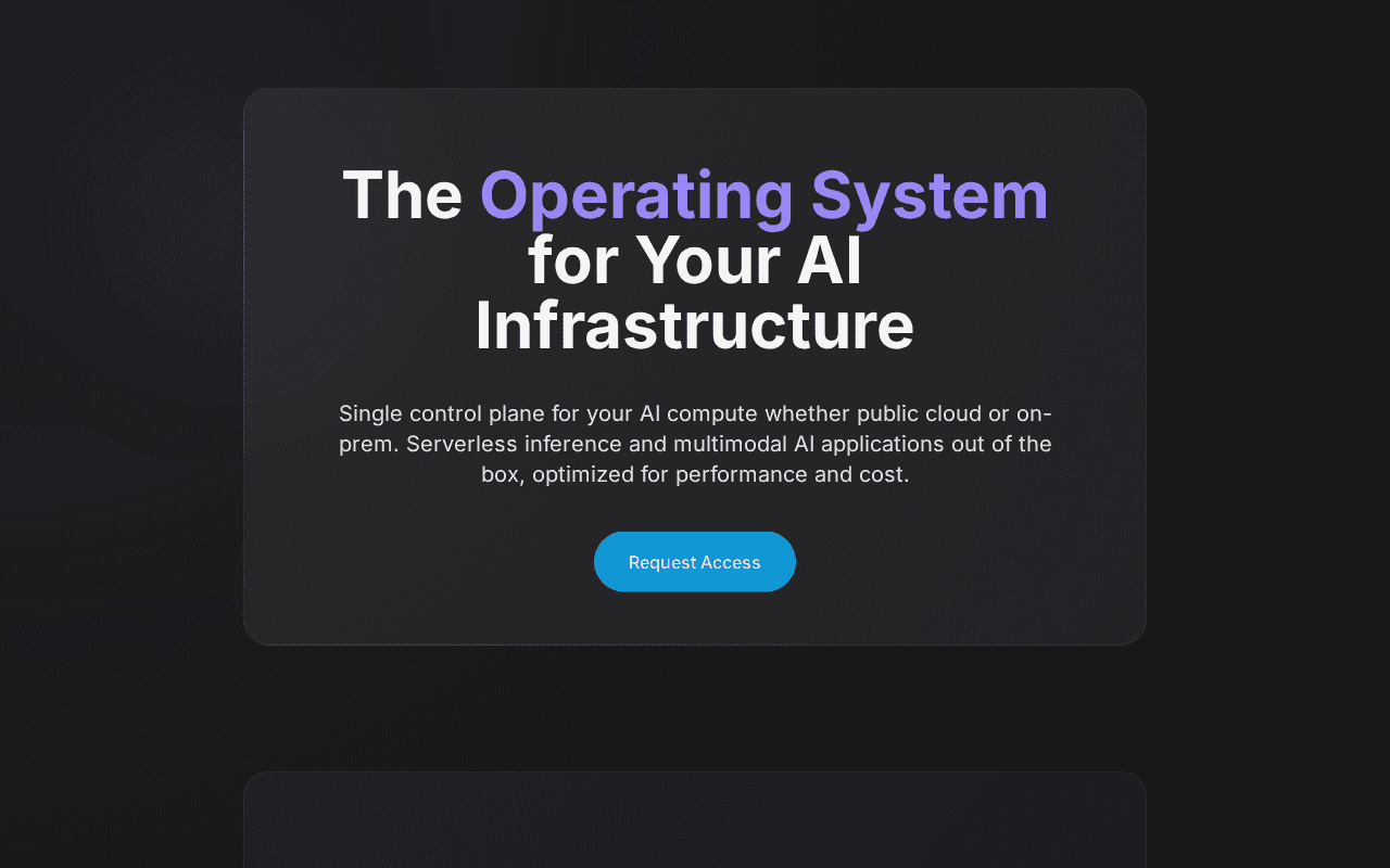 Screenshot of soracloud.ai