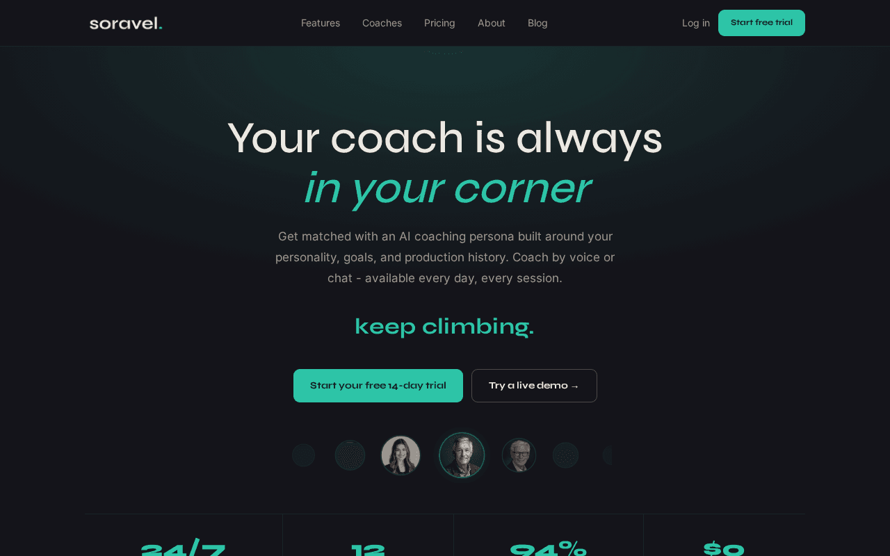 Screenshot of soravel.ai