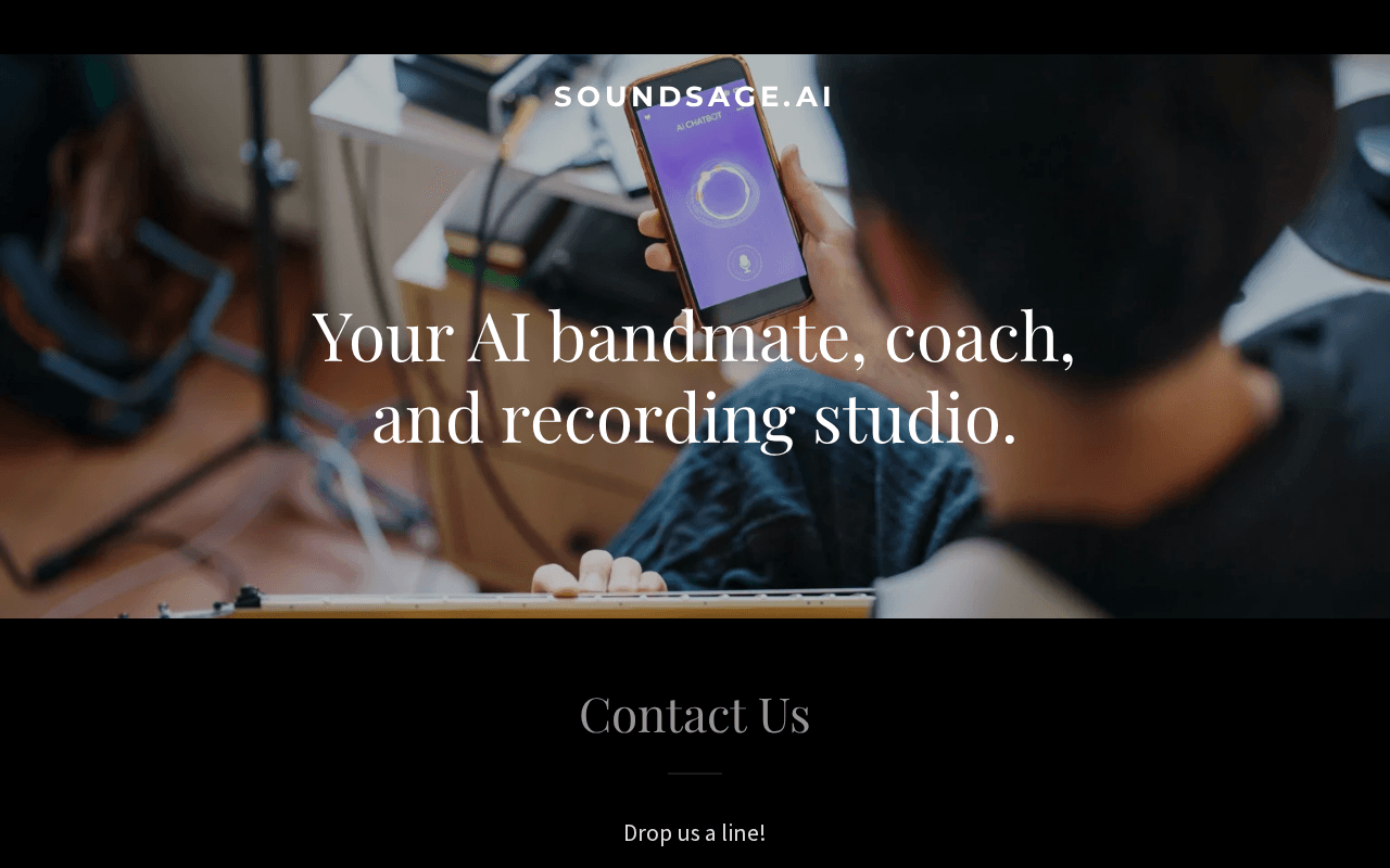 Screenshot of soundsage.ai