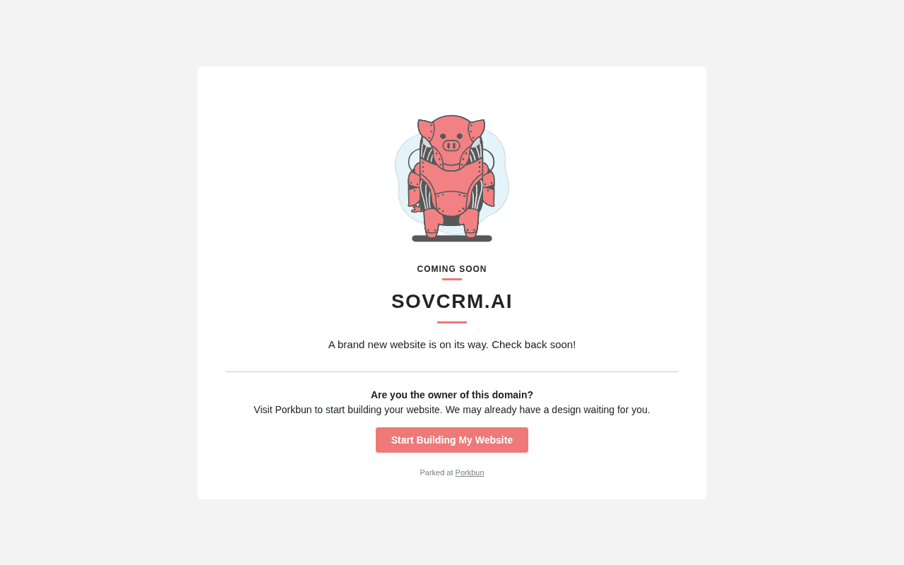 Screenshot of sovcrm.ai
