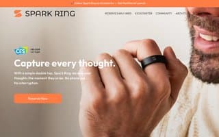 Screenshot of sparkring.ai