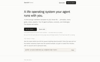 Screenshot of specself.ai