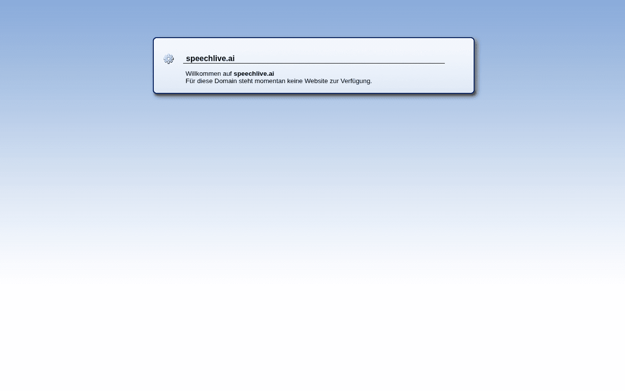 Screenshot of speechlive.ai