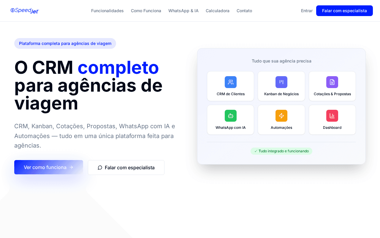 Screenshot of speedjet.ai