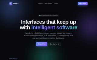 Screenshot of speedui.ai
