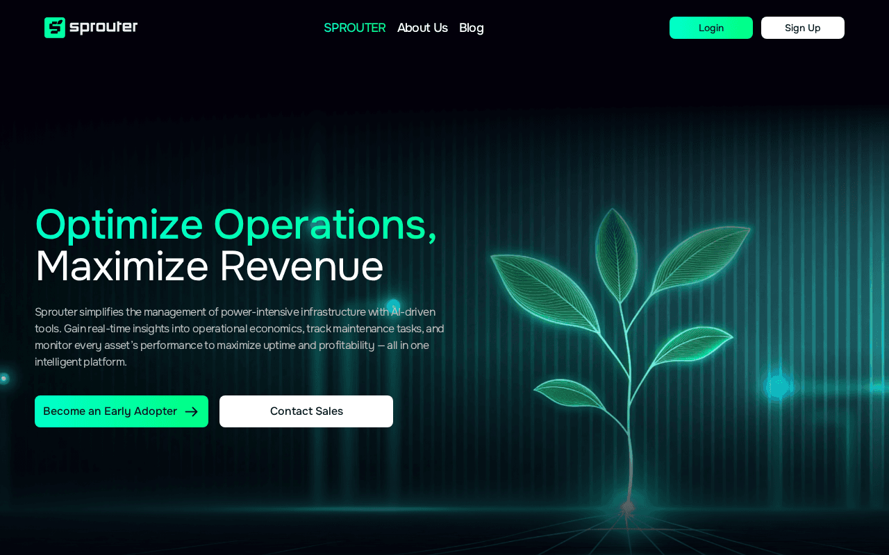 Screenshot of sprouter.ai