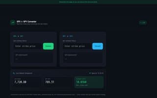 Screenshot of spxtospy.ai
