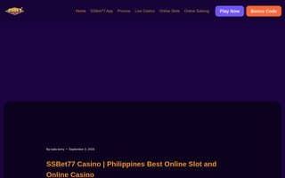 Screenshot of ssbet77.ai