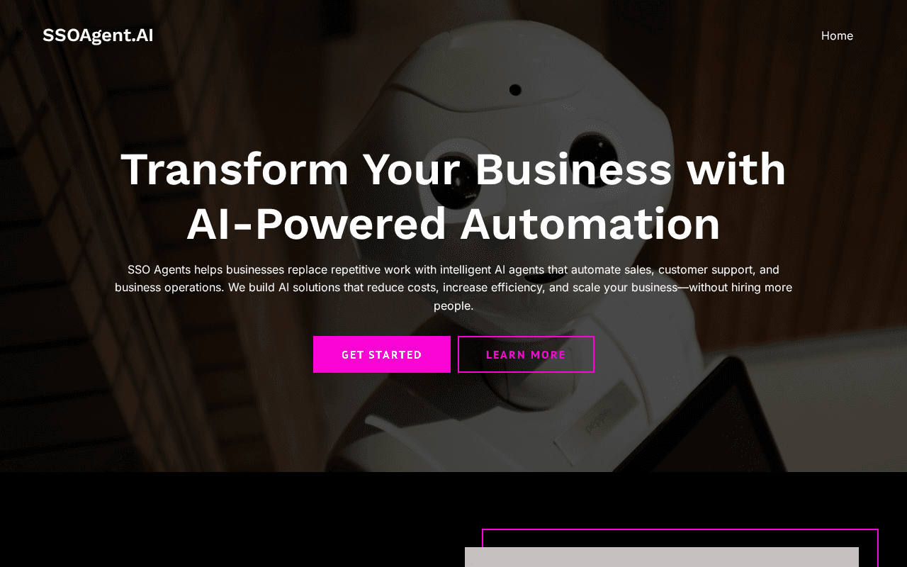 Screenshot of ssoagent.ai