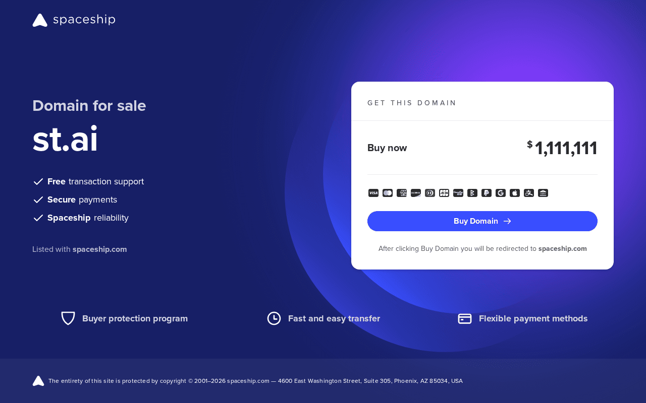 Screenshot of st.ai