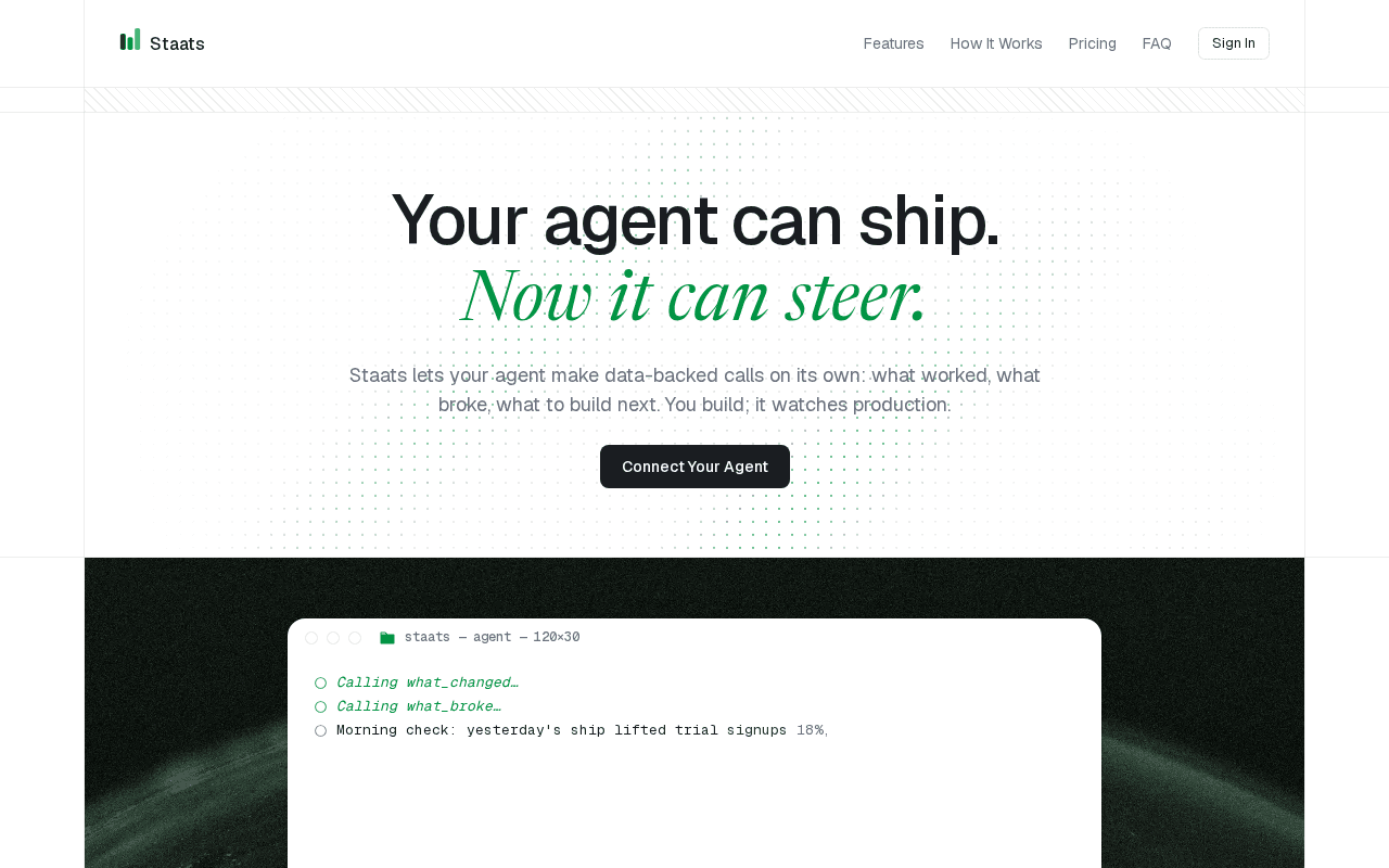 Screenshot of staats.ai