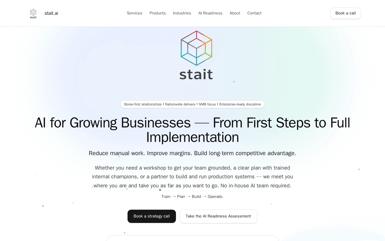 Screenshot of stait.ai