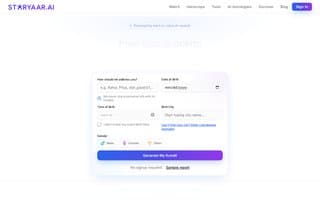 Screenshot of staryaar.ai