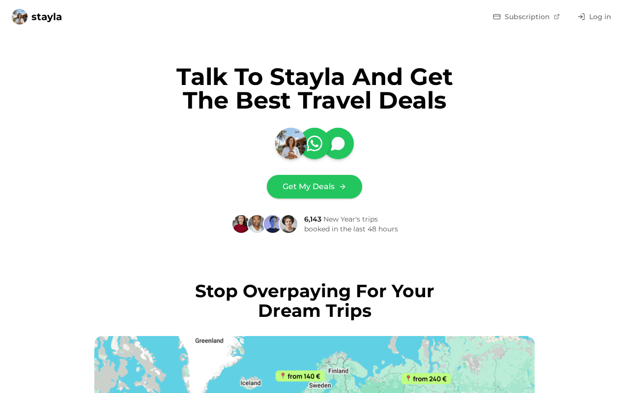 Screenshot of stayla.ai