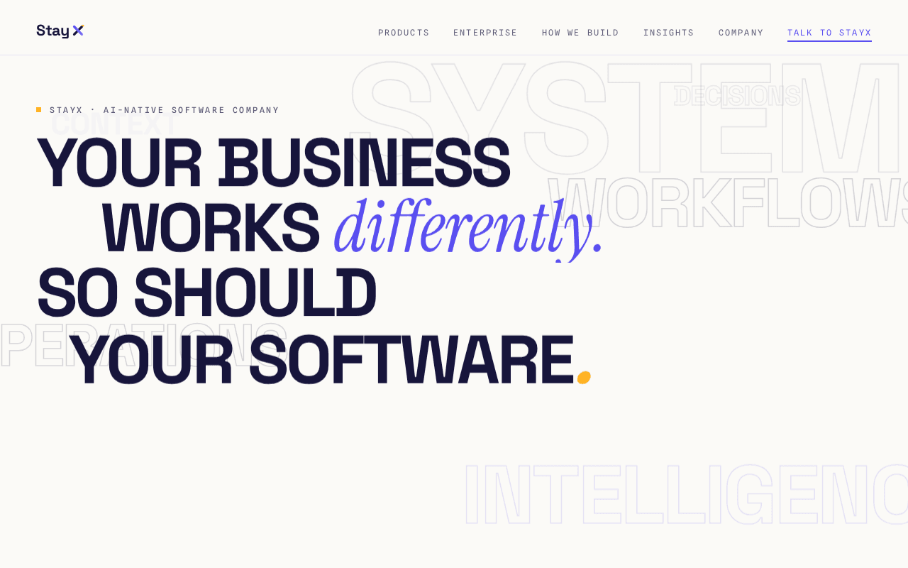 Screenshot of stayx.ai