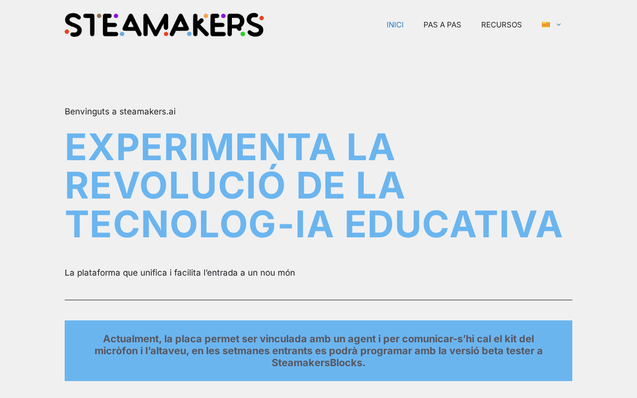Screenshot of steamakers.ai
