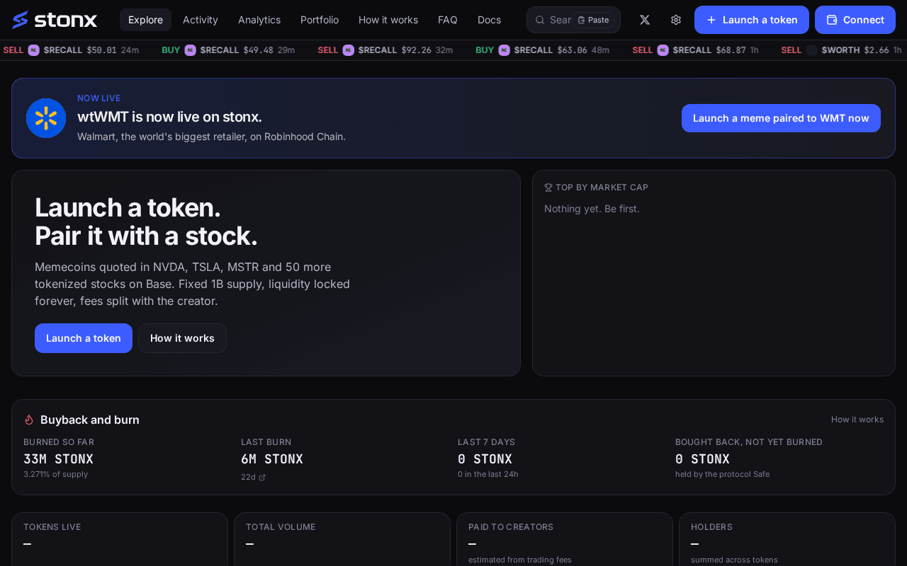 Screenshot of stonx.ai