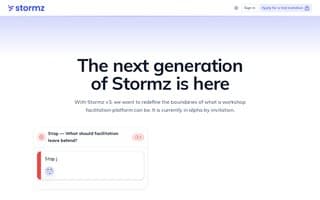 Screenshot of stormz.ai