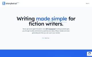 Screenshot of storybot.ai
