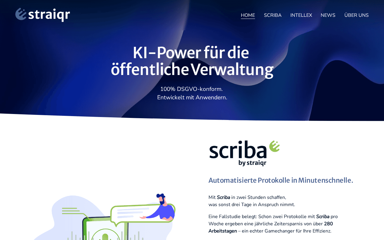 Screenshot of straiqr.ai