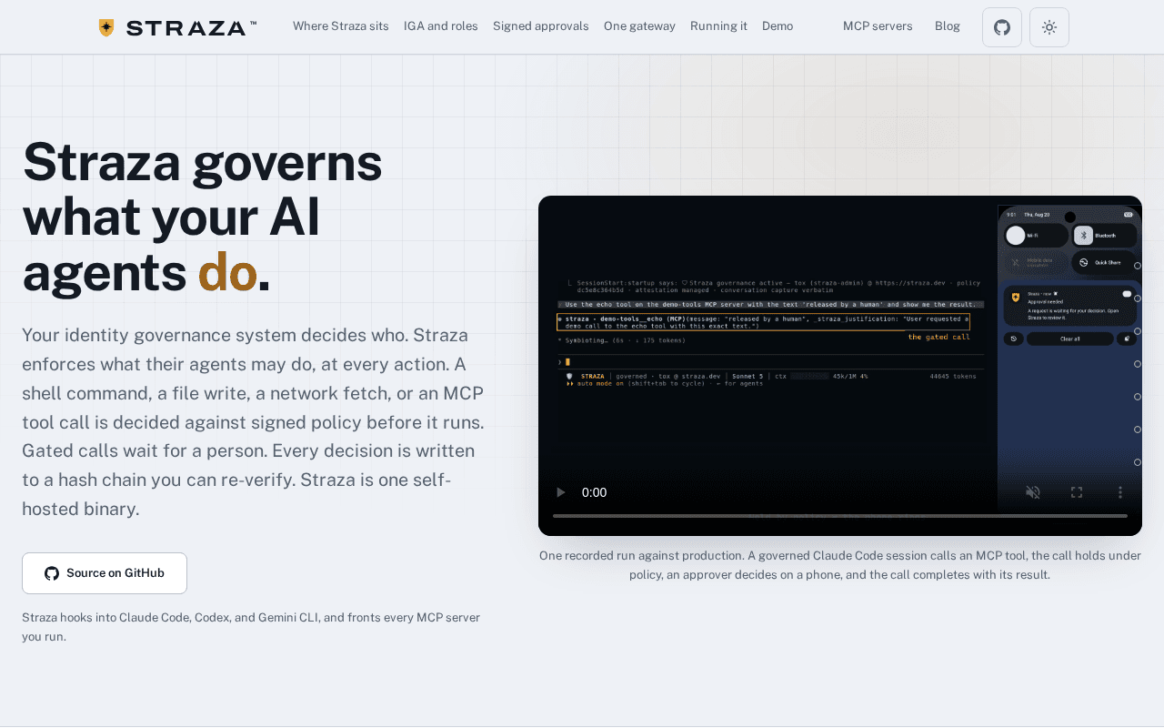 Screenshot of straza.ai