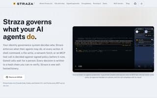 Screenshot of straza.ai