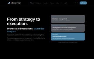 Screenshot of streamfin.ai