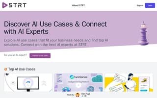 Screenshot of strt.ai
