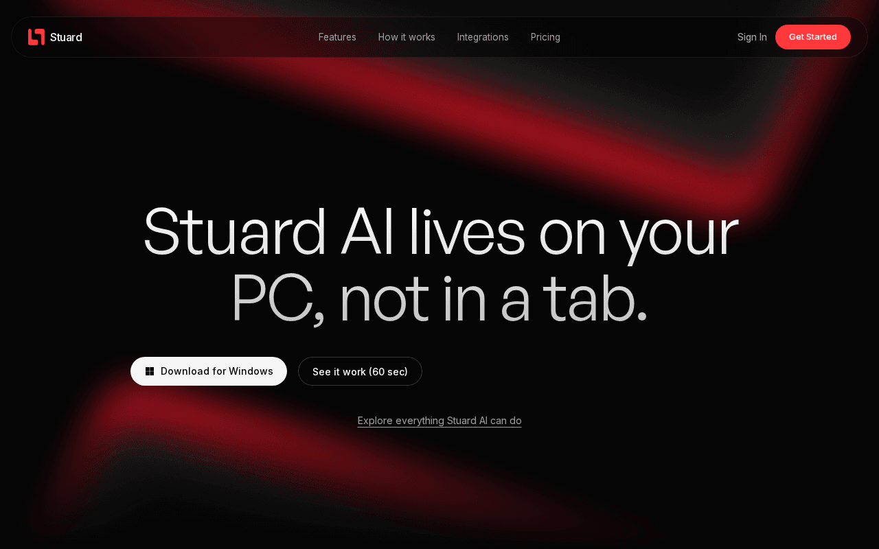 Screenshot of stuard.ai