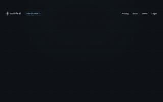 Screenshot of subtitle.ai