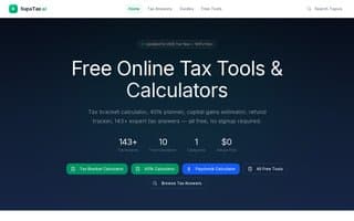 Screenshot of supatax.ai