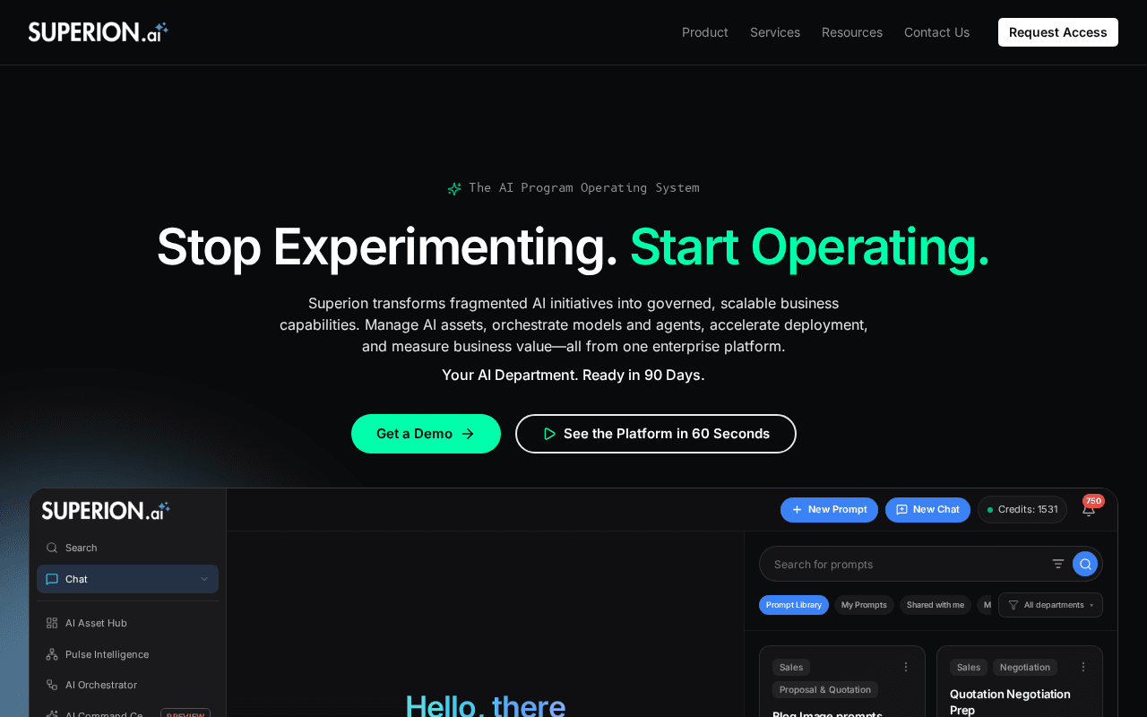 Screenshot of superion.ai