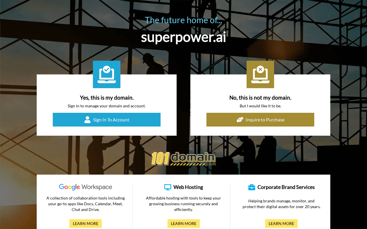 Screenshot of superpower.ai