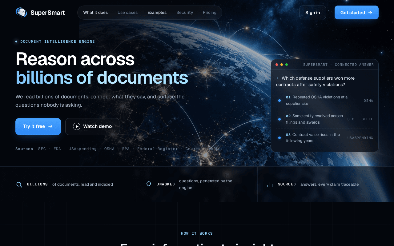 Screenshot of supersmart.ai