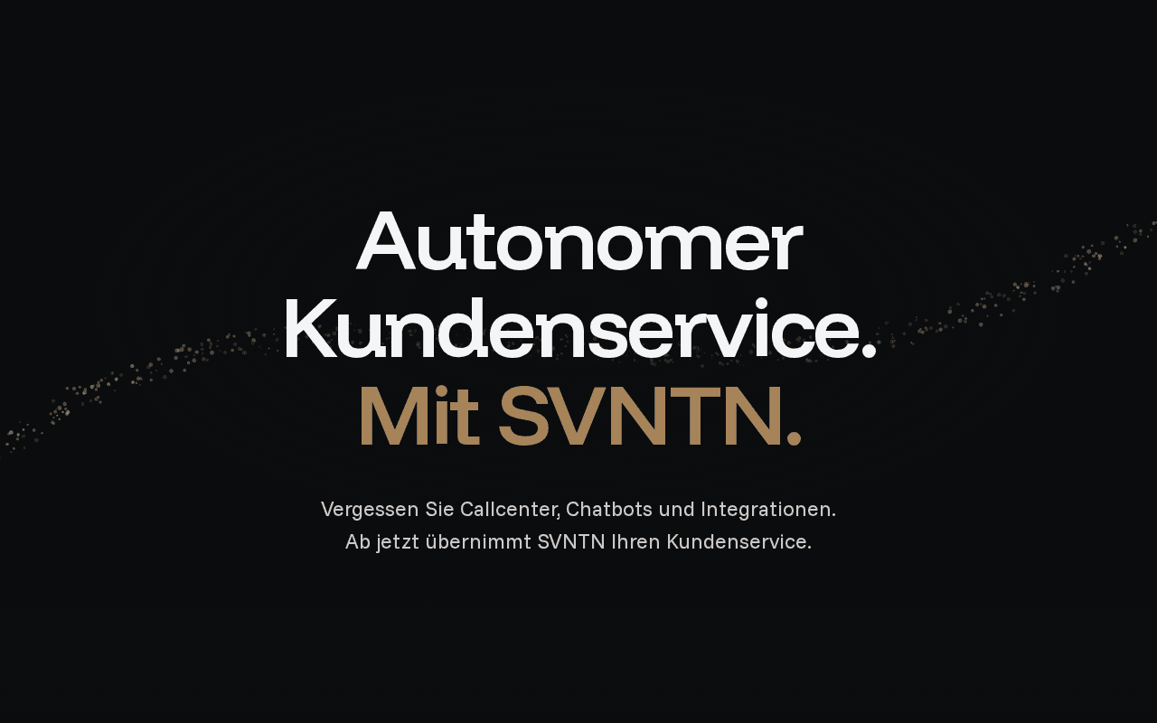 Screenshot of svntn.ai